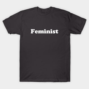 Feminist, white T-Shirt